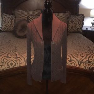 Button-up Cable Knit Cardigan